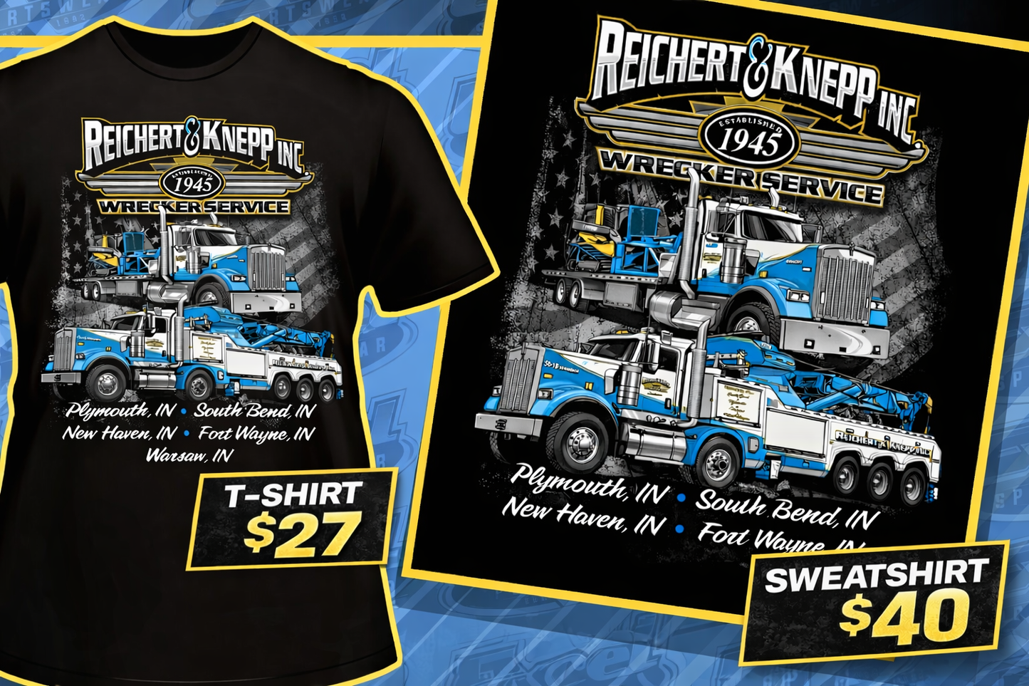 Reichert & Knepp Truck Hoodie Sweatshirt